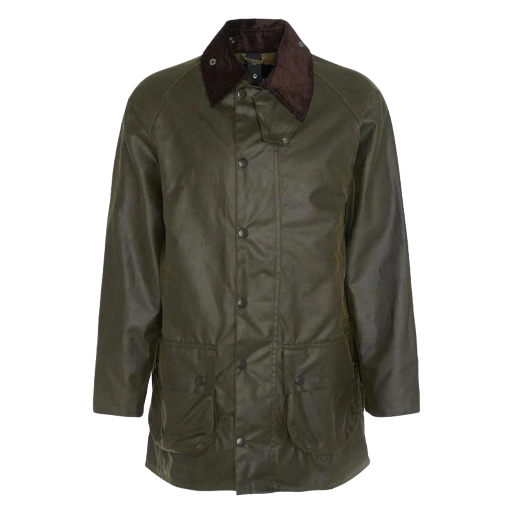 Barbour Klassisk Vaxad Jacka Arkiv Oliv Green, Dam