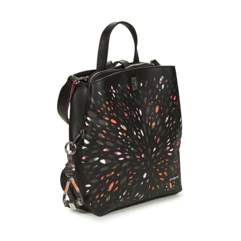 Desigual Stijlvolle Rugzak met Meerdere Compartimenten Multicolor Dames