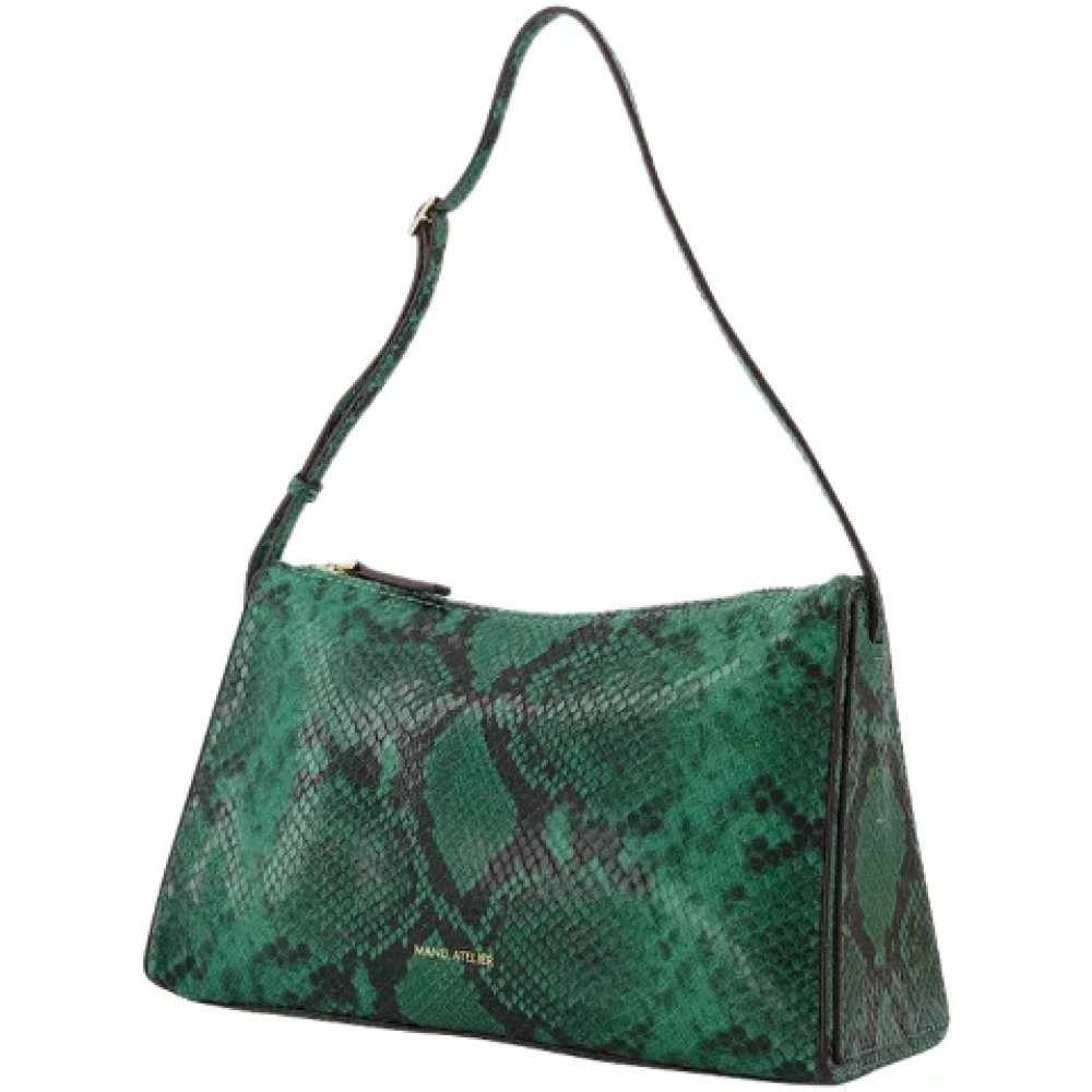 Manu Atelier Leather handbags Green Dames