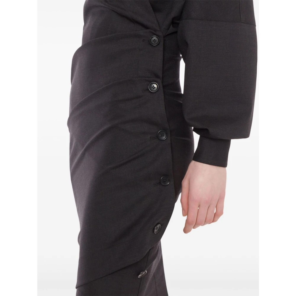 Philosophy di Lorenzo Serafini Elegante Abito Jurken Black Dames