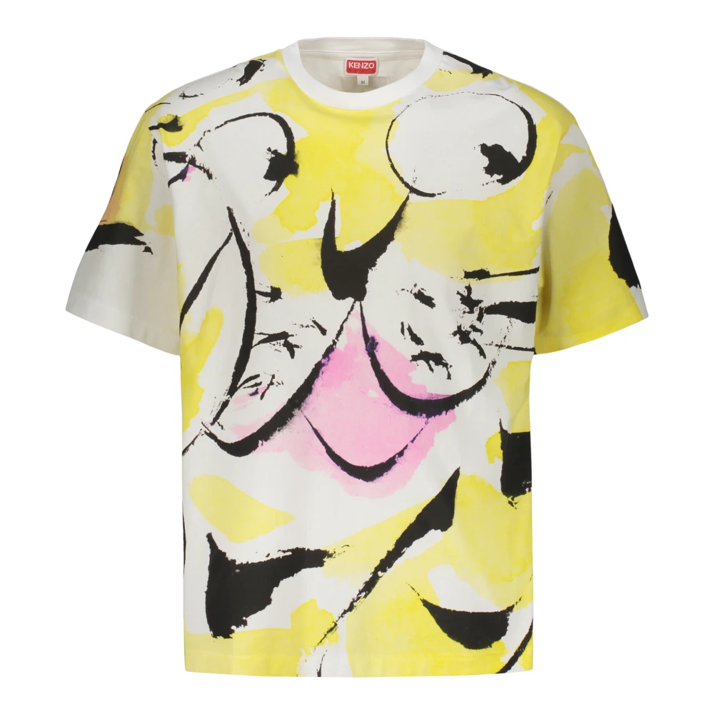 Kenzo Maxi Print Katoenen T-shirt Multicolor Heren