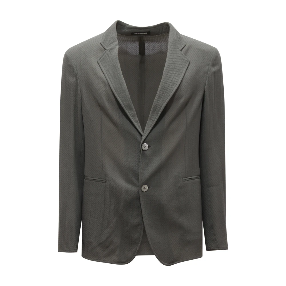 Armani Men's Green Wool Jacket In - Blazers - M - Jackets