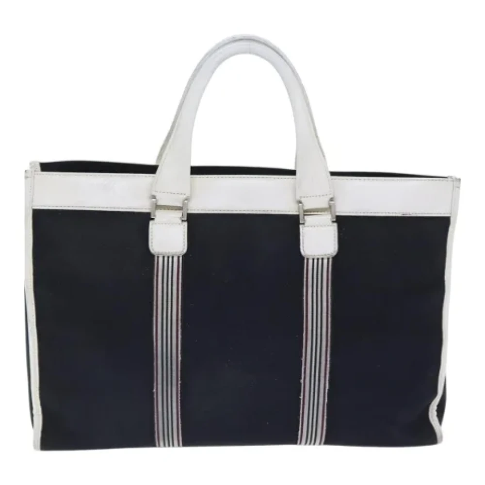 Burberry Vintage Pre-owned Canvas handbags Blue Dames