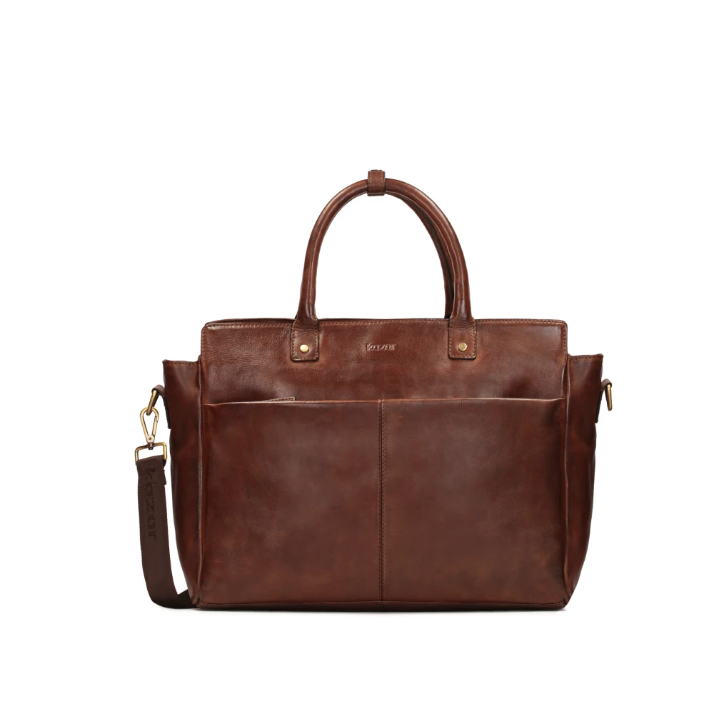 Kazar Elegante zakelijke stijl heren leren tas Brown Heren