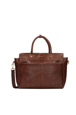Elegant affärsstil herr läderväska