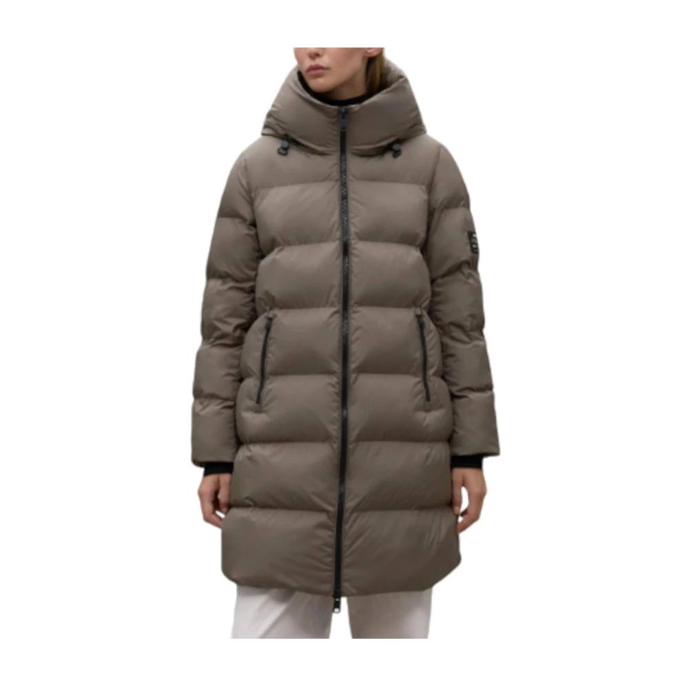 Ecoalf Waterafstotende Hoodie Jas Brown Dames