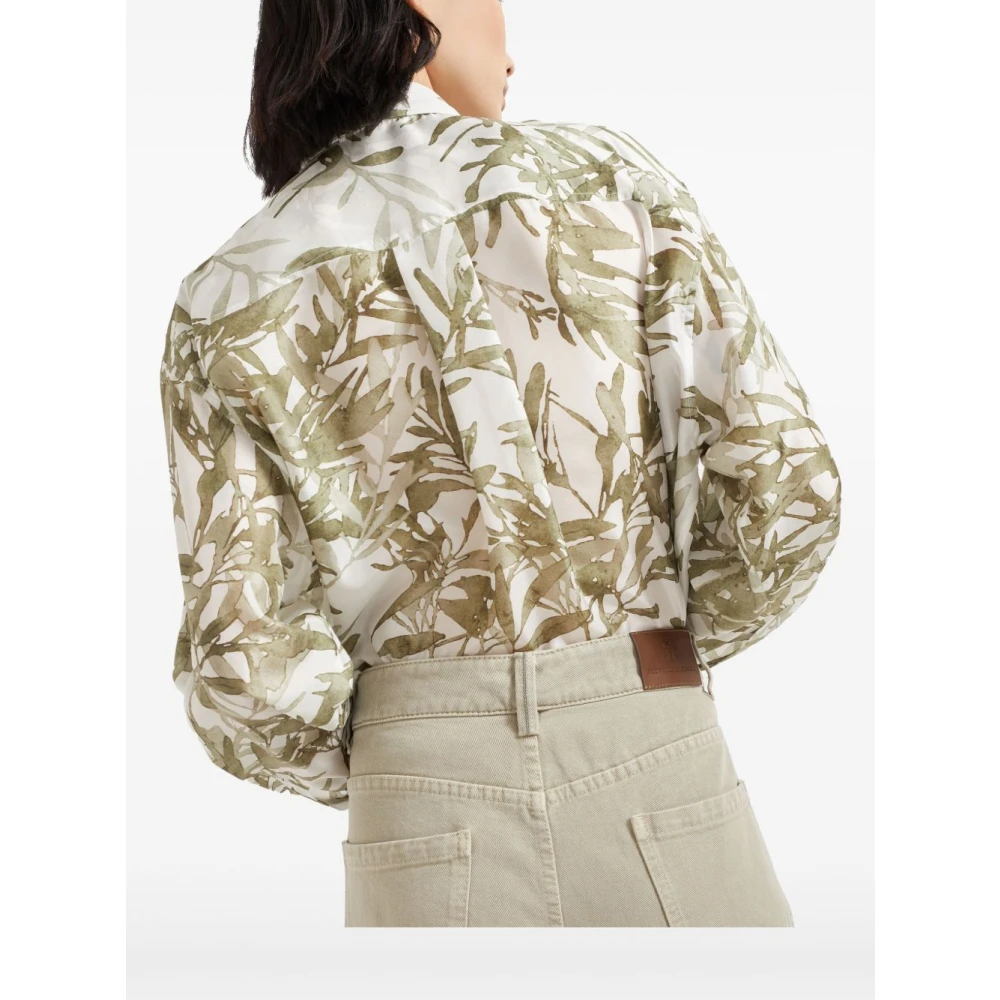 BRUNELLO CUCINELLI Stijlvolle Denim Jeans Green Dames