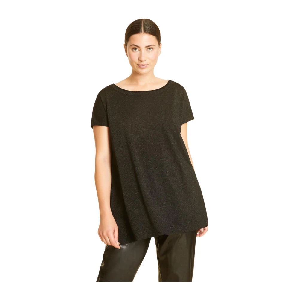 Marina Rinaldi Stijlvolle T-Shirt voor Vrouwen Black Dames