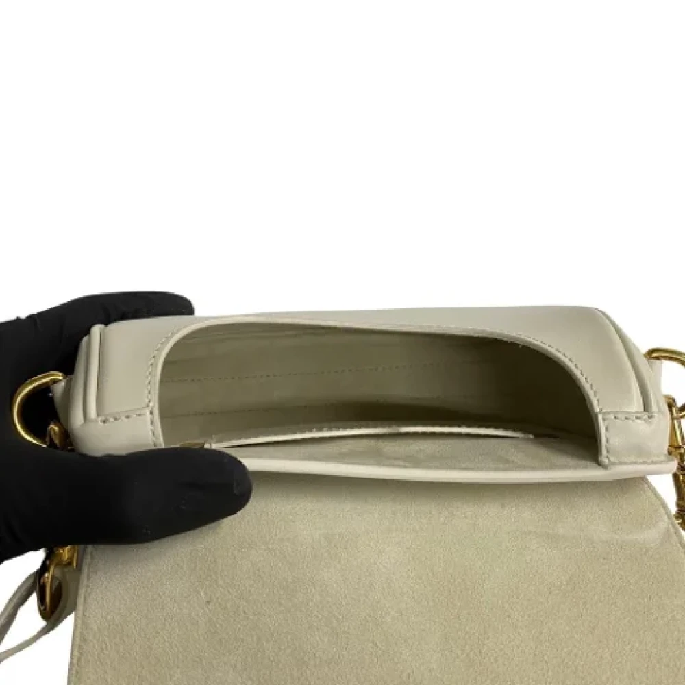 Dior Vintage Pre-owned Leather dior-bags White Dames
