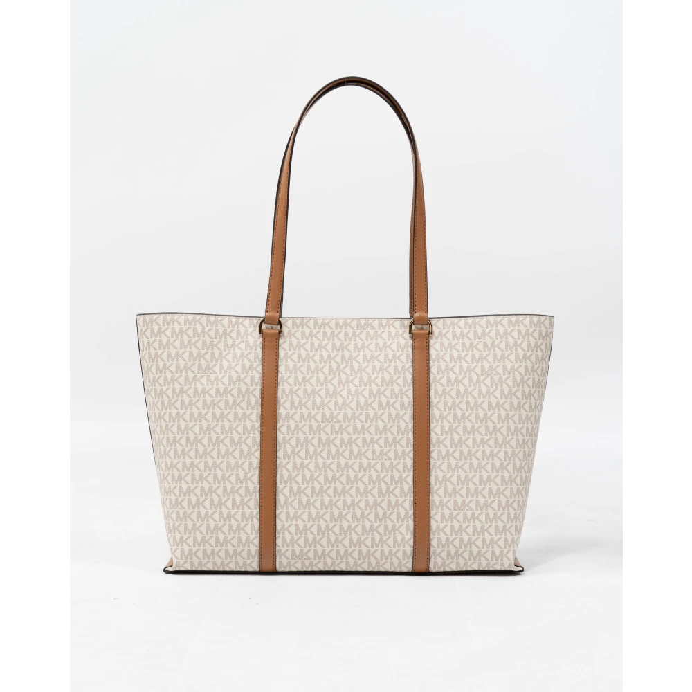 Michael Kors Stijlvolle Grote Schoudertas Beige Dames