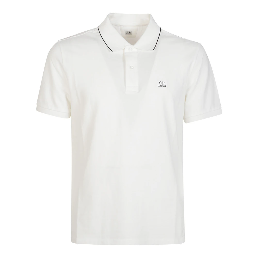 C.p. Company Men's White Polo Shirts, L, Polo Shirt