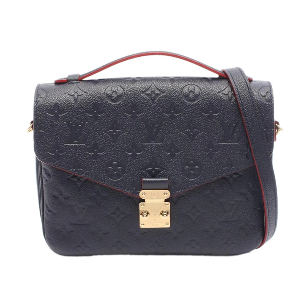 Louis Vuitton Vintage Women's Blue Pre-Owned Vintage Monogram Empreinte Leather Flap Satchel