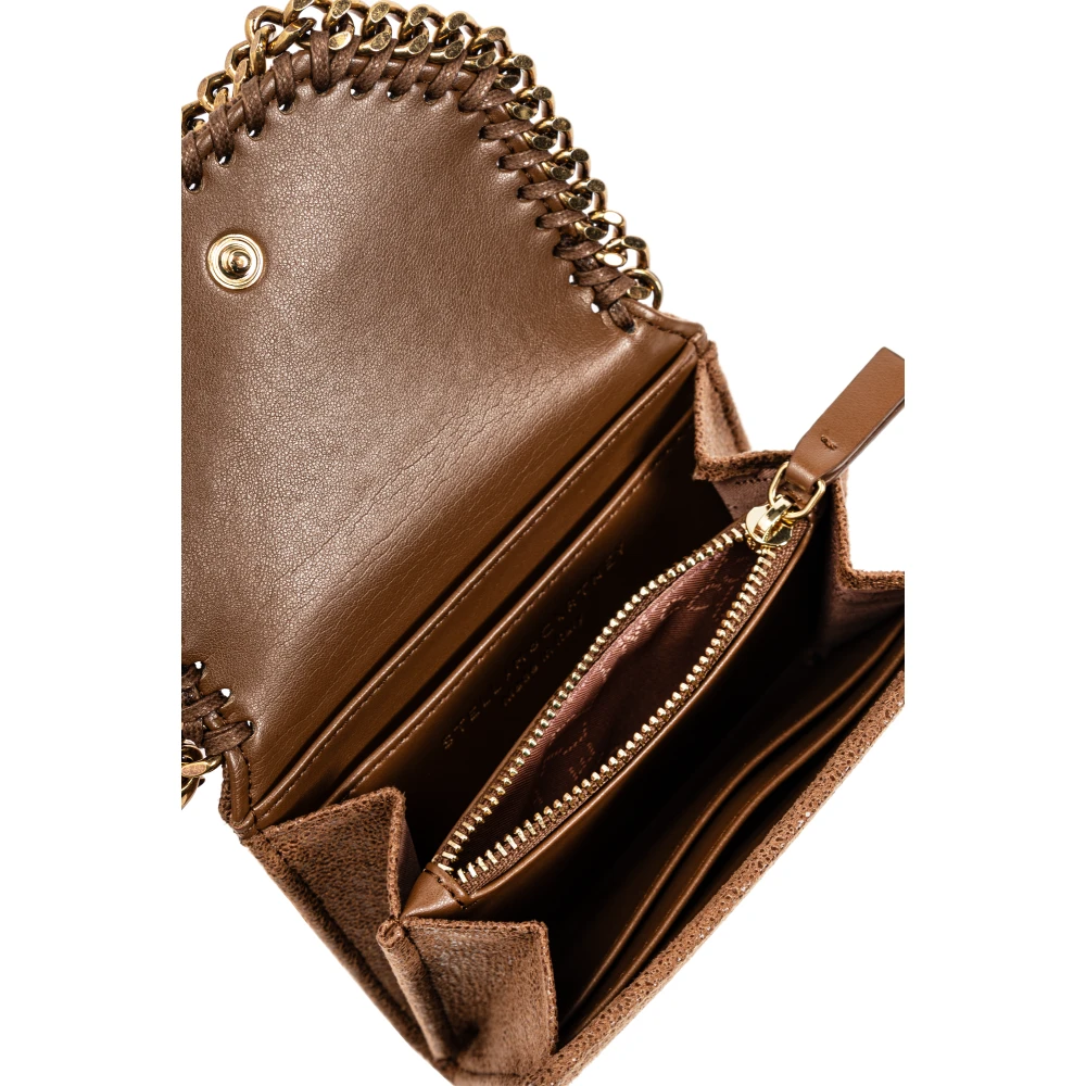 Stella Mccartney Portemonnee met applicatie Brown Dames