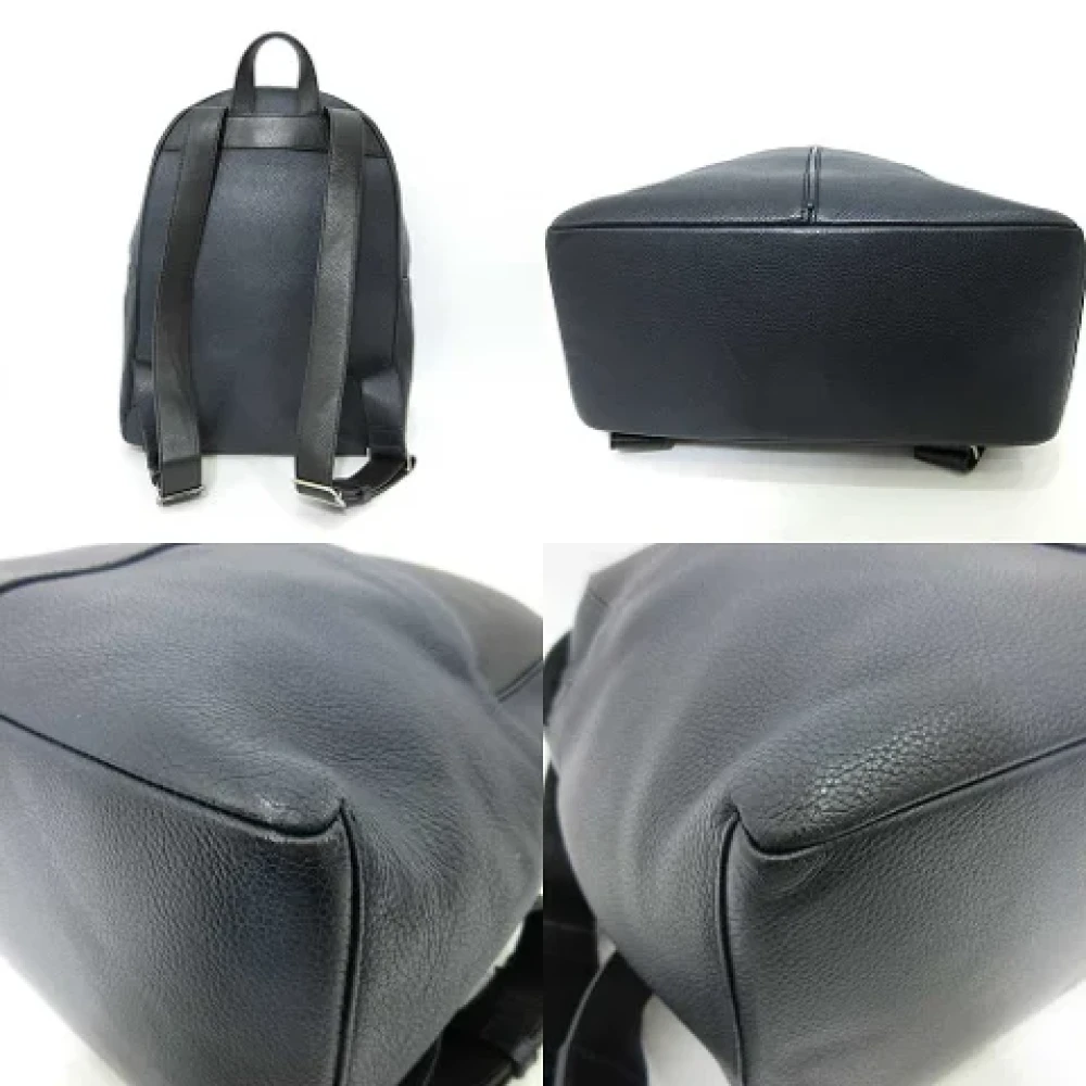 Dior Vintage Pre-owned Leather shoulder-bags Blue Dames