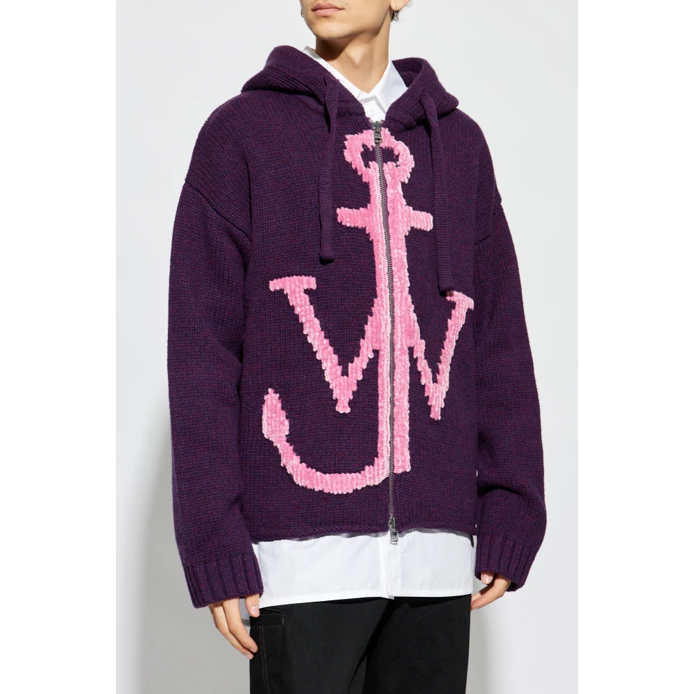 JW Anderson Capuchonvest Purple Heren