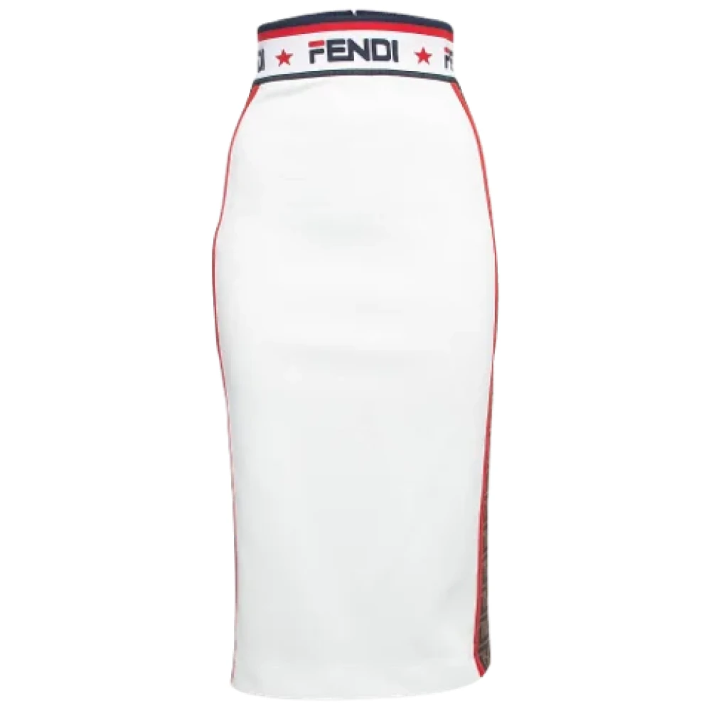 Fendi Vintage Pre-owned Fabric bottoms White Dames
