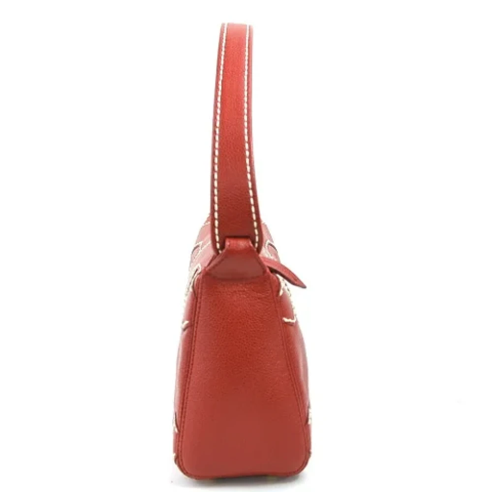 Chanel Vintage Pre-owned Leather chanel-bags Red Dames
