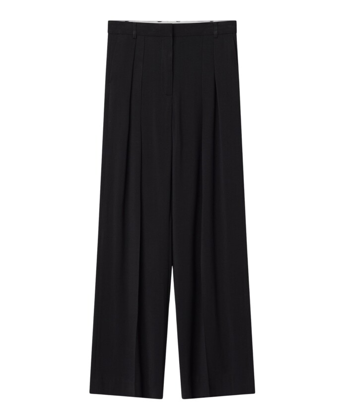 pantalon-large-en-twill-de-viscose-sophistique