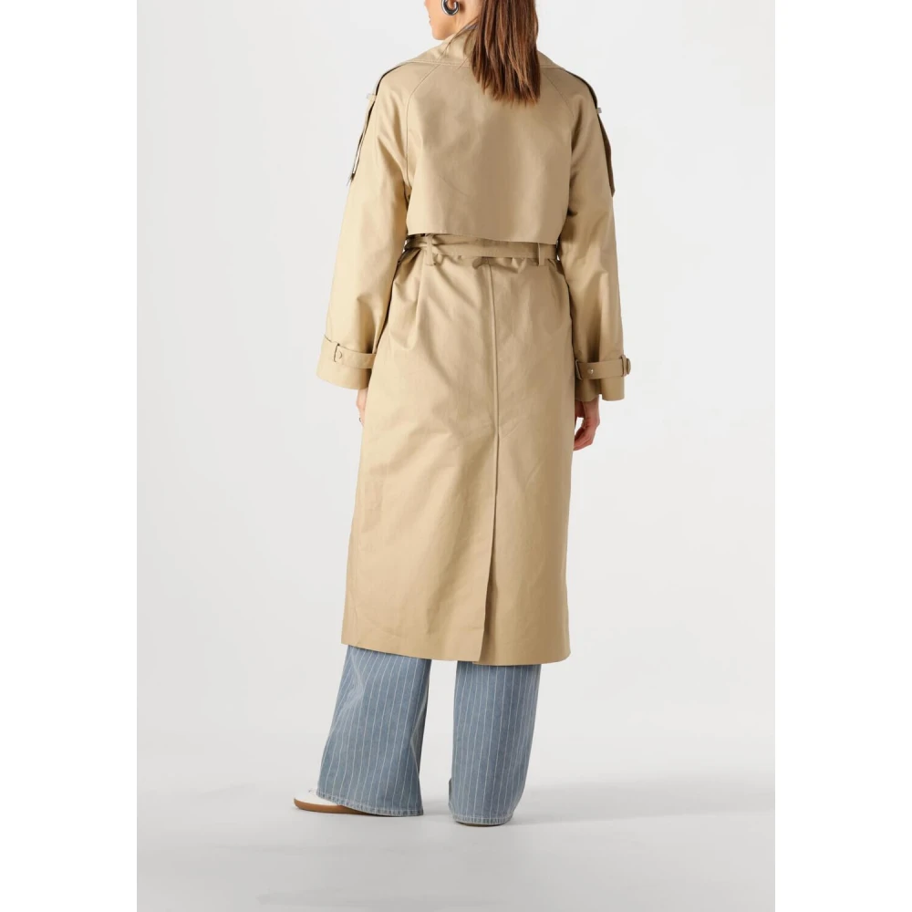 Notre-v Tijdloze Beige Trenchcoat voor Vrouwen Beige Dames