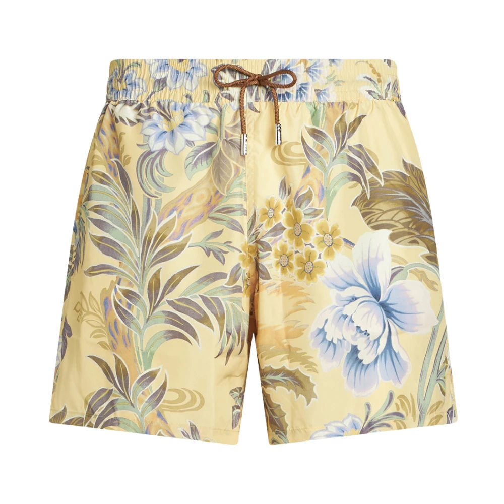 ETRO Gele Bloemen Zwemshorts Multicolor Heren