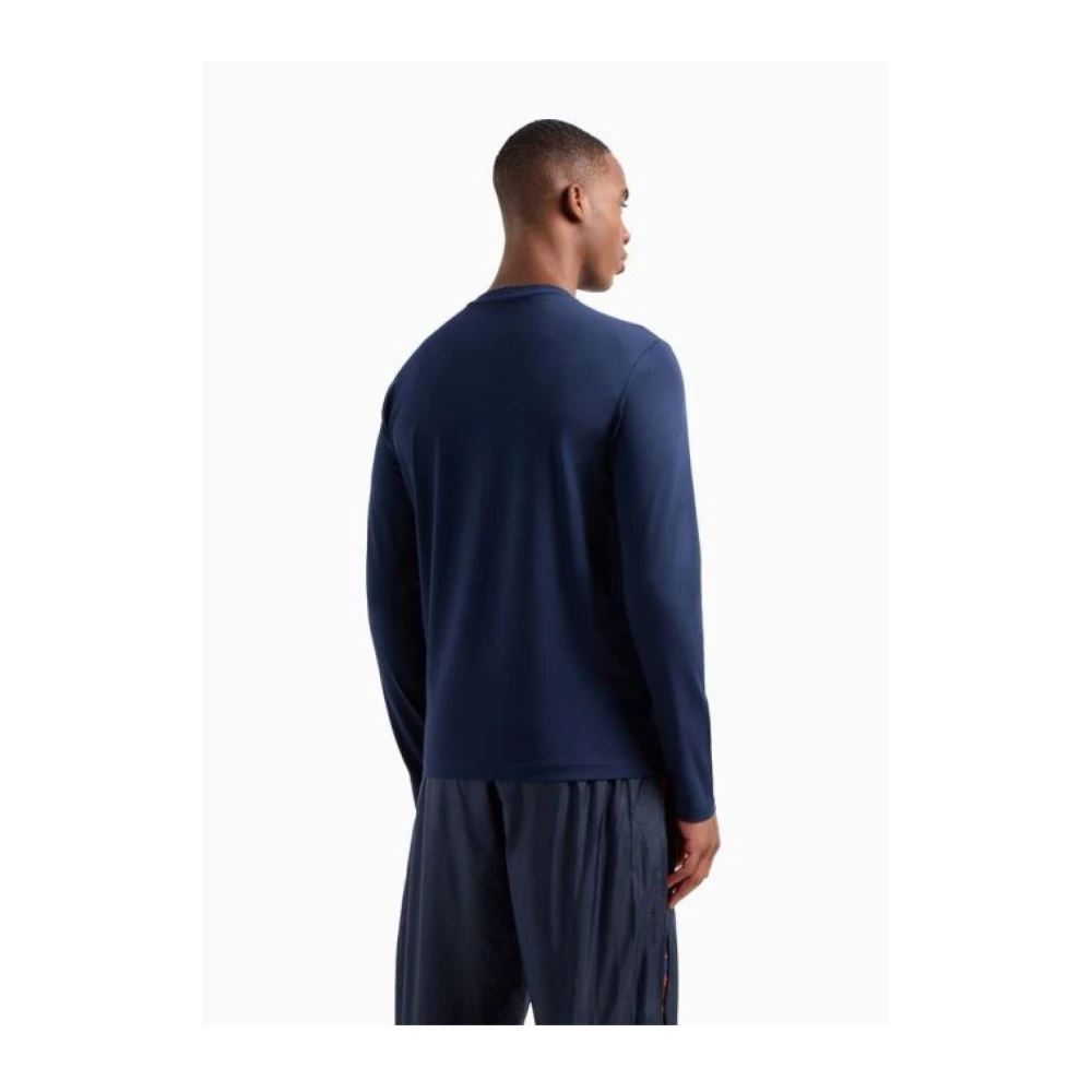 Emporio Armani EA7 Regular Fit Longsleeve T-shirt Blue Heren