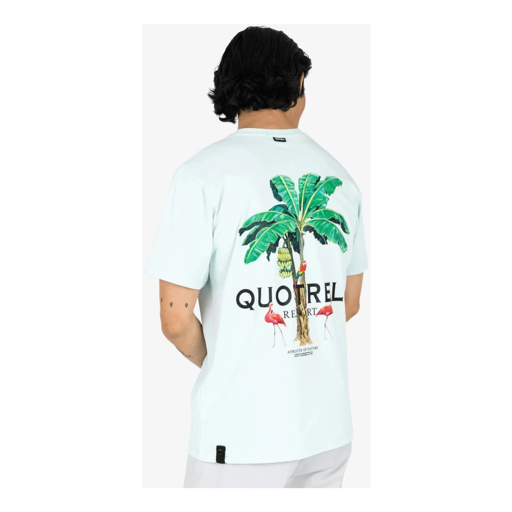 Quotrell Turquoise Resort T-shirt Heren Blue Heren