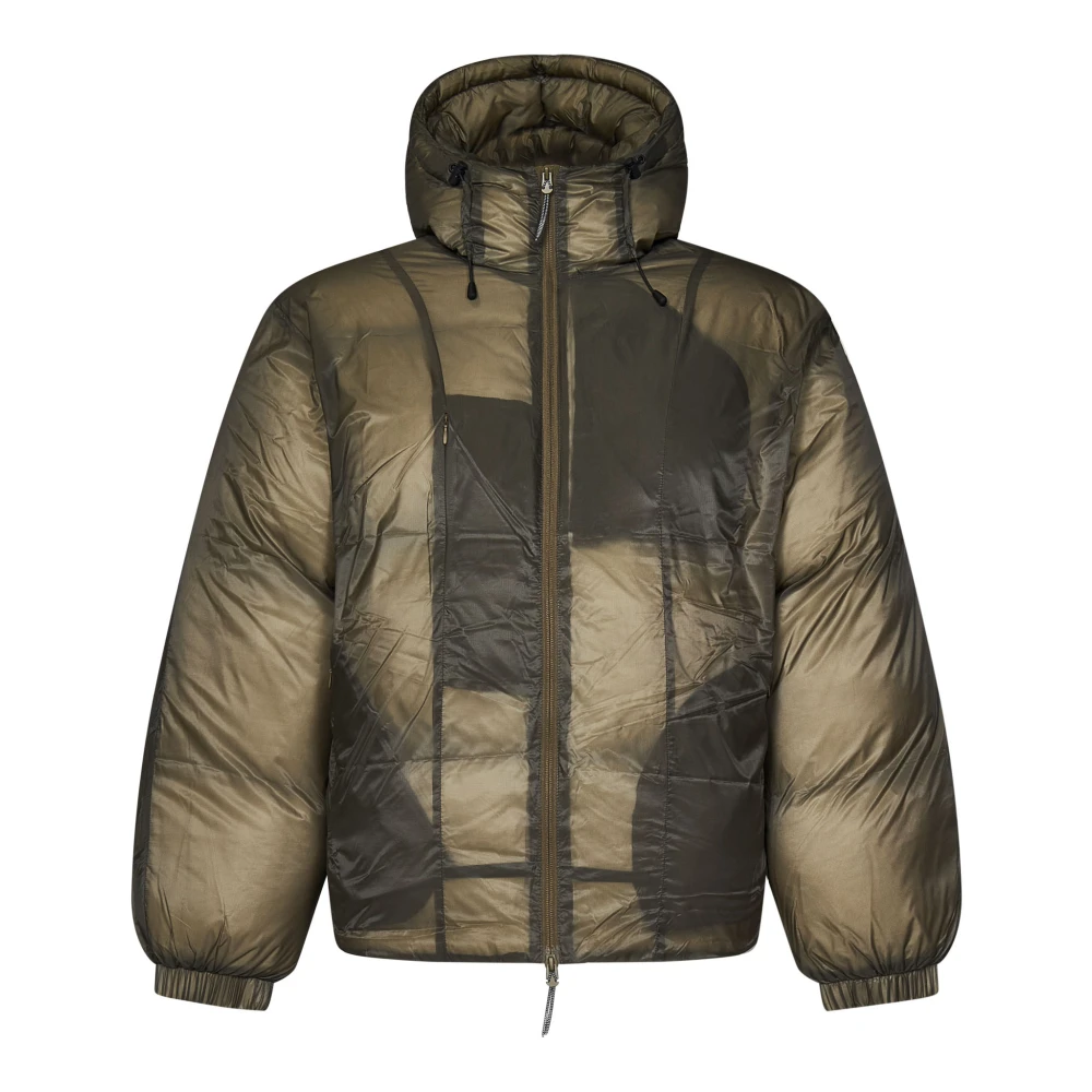 ROA Beige Dubbellaags Trekkoord Hood Jas Beige Heren