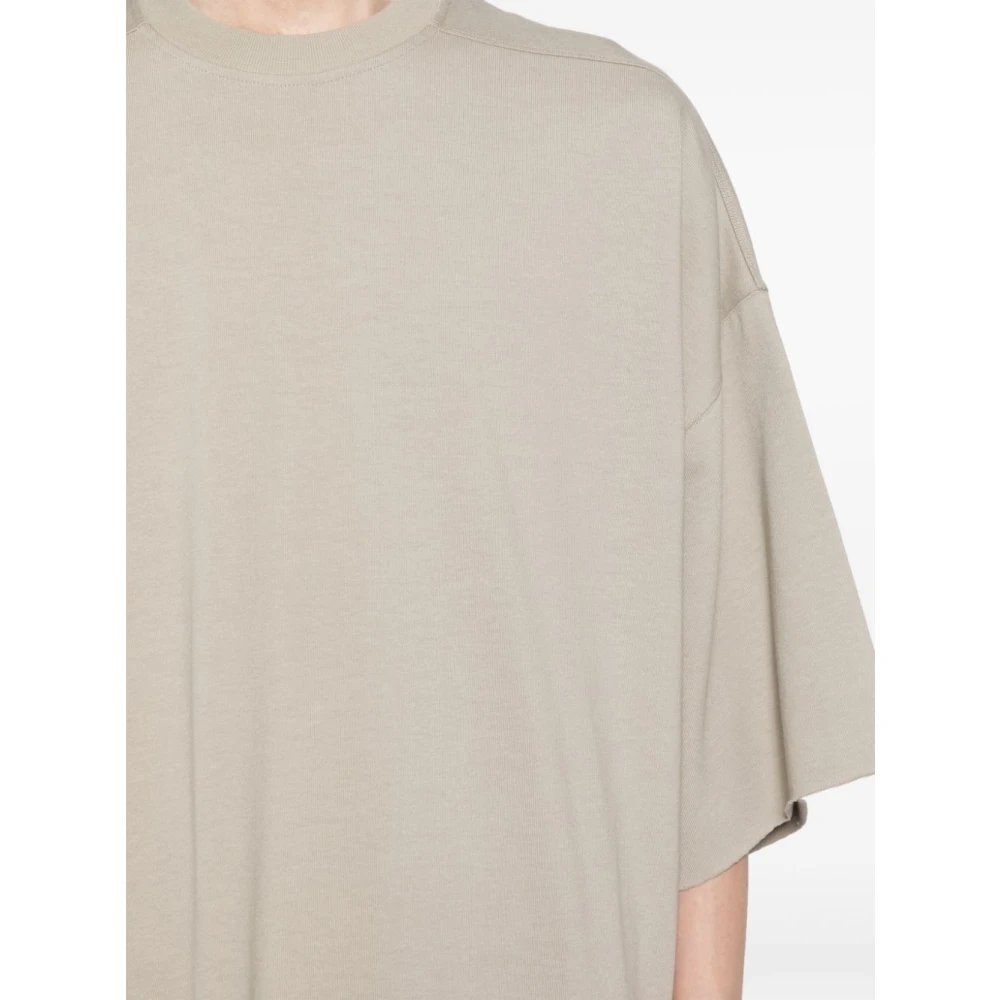 Rick Owens Tommy T Oversized Grijs T-shirt Gray Heren