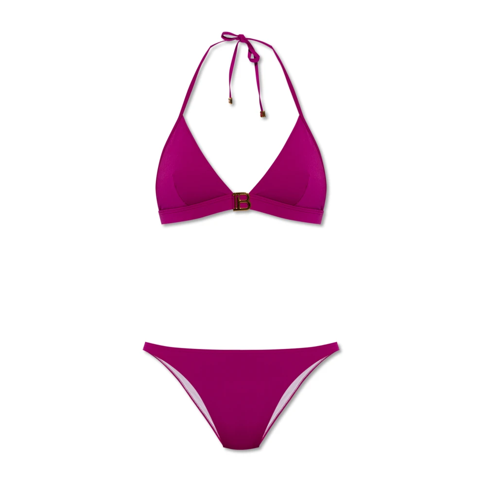 Balmain Bikini met logo Purple Dames
