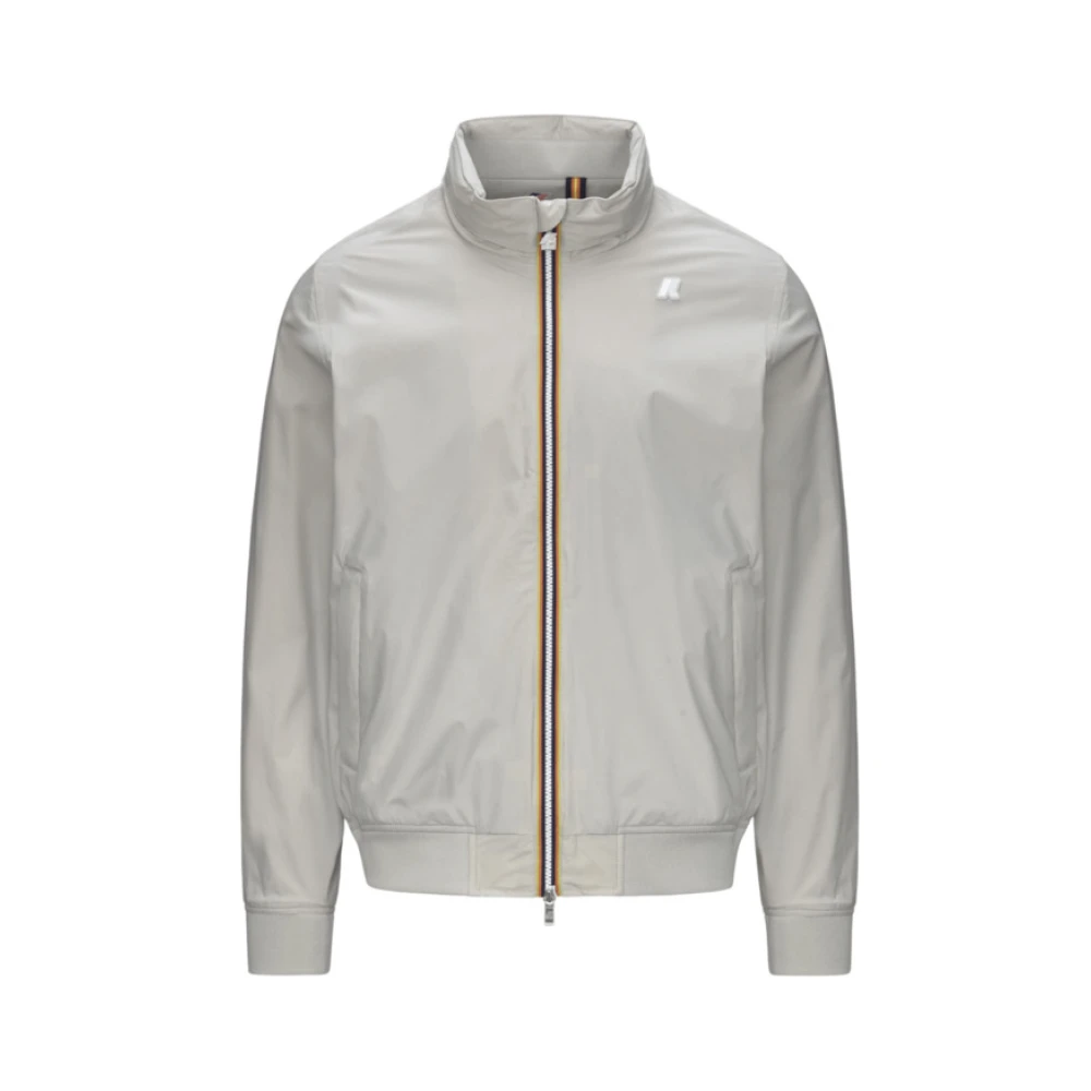 K-Way Mannelijk Beige Amaury Stretch Nylon Jersey Jas