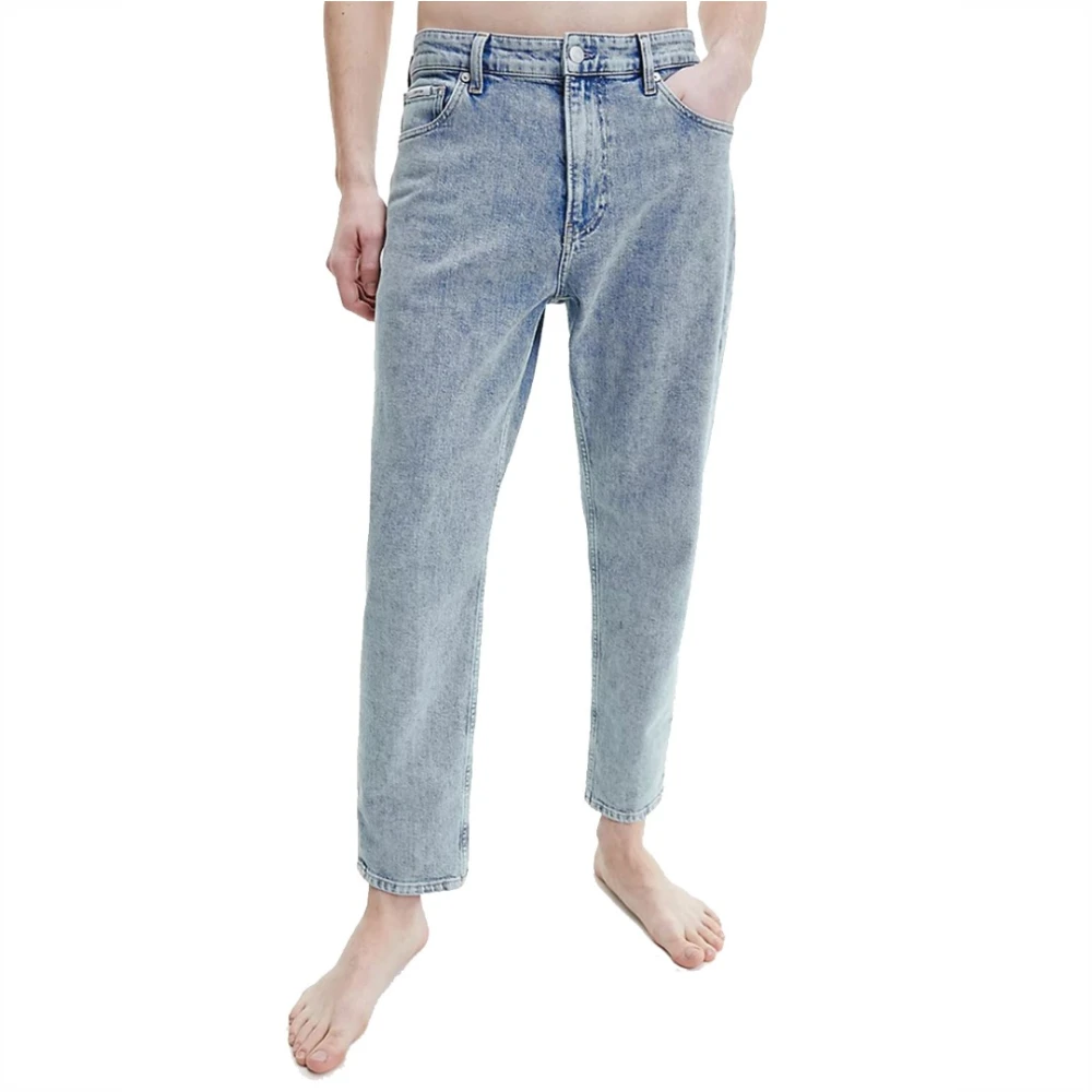 Calvin Klein Upgrade je denimcollectie met deze Straight Jeans voor heren Blue Heren