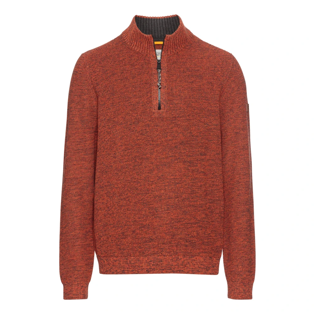 Camel active Katoenmix Gebreide Trui Red Heren