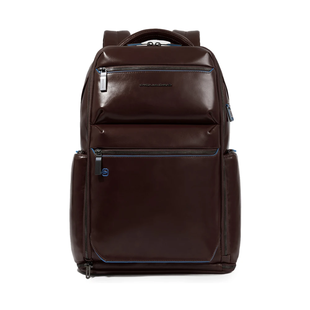 Piquadro Mannelijk Bruin Personaliseerbare Laptop Rugzak 15.6"