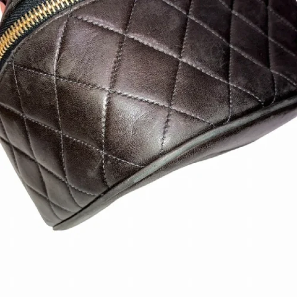 Chanel Vintage Pre-owned Leather handbags Black Dames