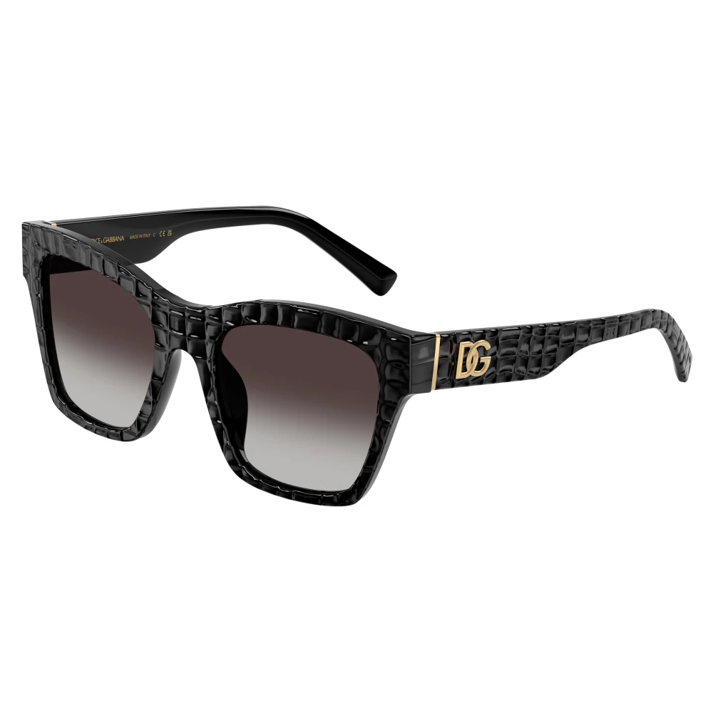Dolce & Gabbana Grey Woman Dg4512 32888G Sunglasses Acetate Black Squared Normal Shaded - Image 2