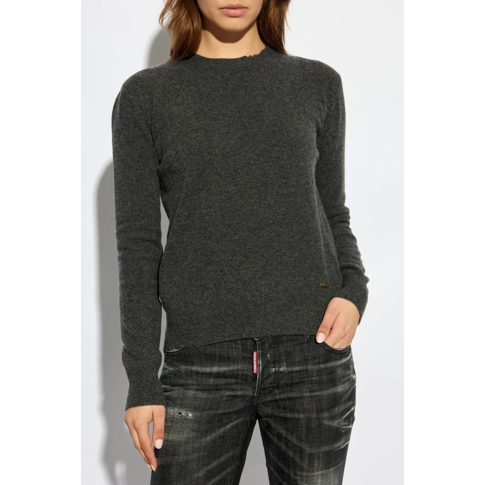 Dsquared2 Wollen trui Gray Dames