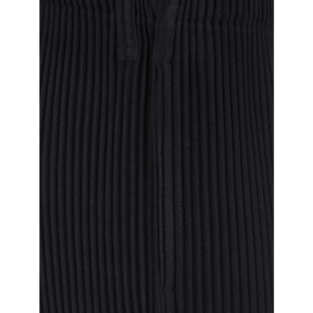 Issey Miyake Lichte wollen-achtige broek Black Heren