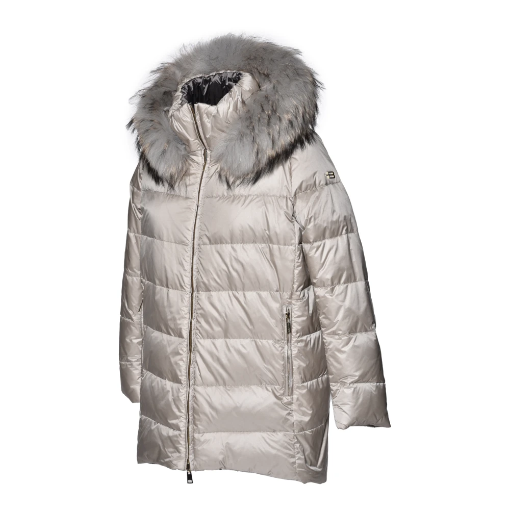 Baldinini Lange Omkeerbare Donsjas Gray Dames