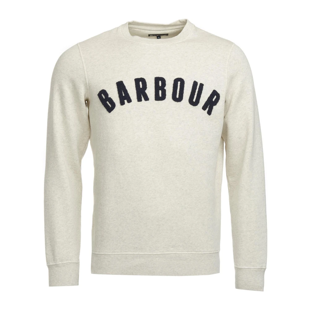 Barbour Vintage Logo Crew Sweatshirt Beige Heren