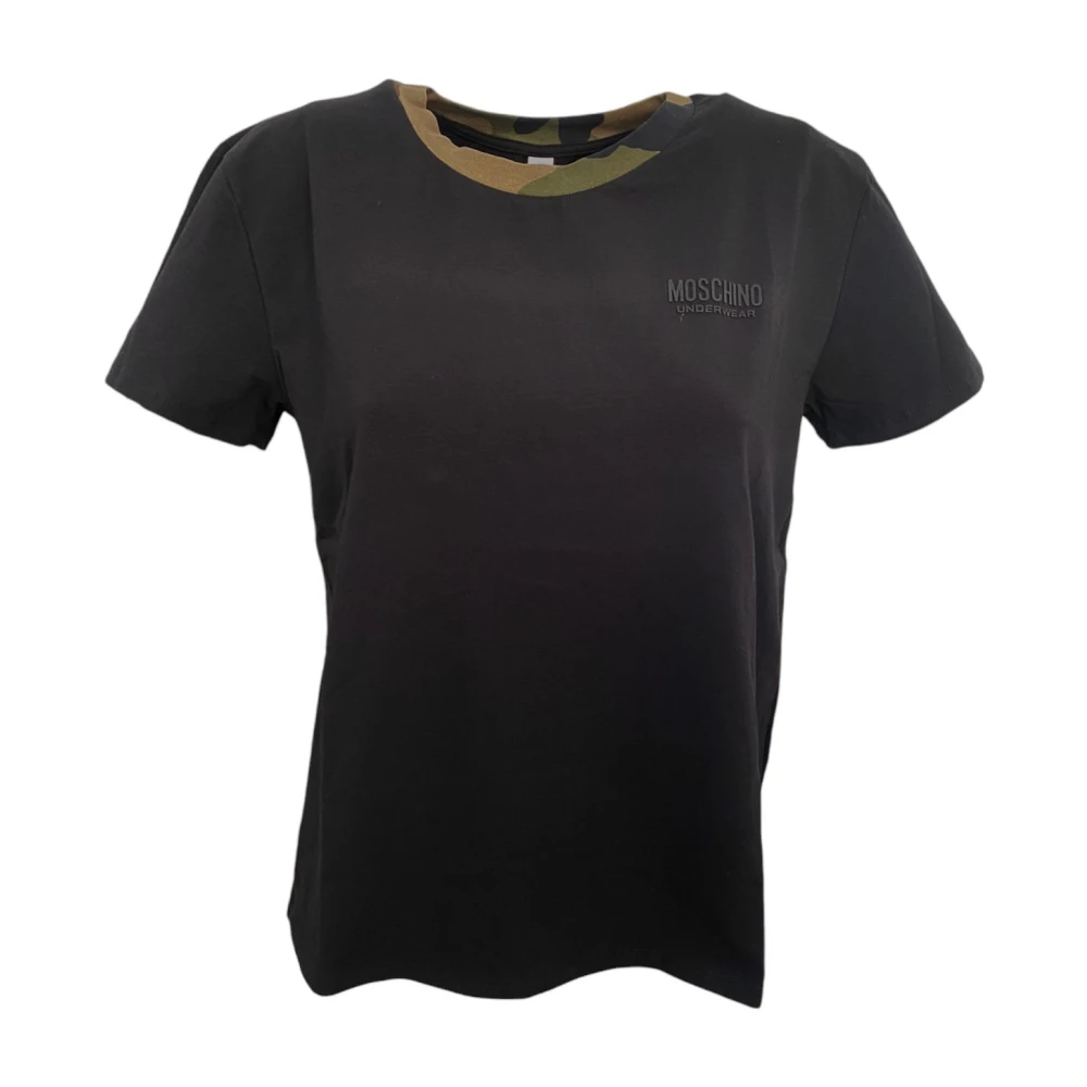 Moschino Korte Mouw T-shirt Black Dames