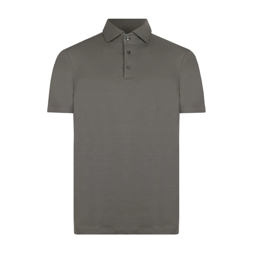 Malo Donker Zand Polo Shirt Gray Heren
