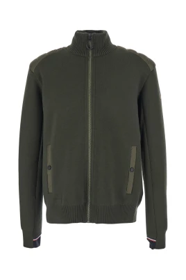 Tech Fabric Zip Cardigan