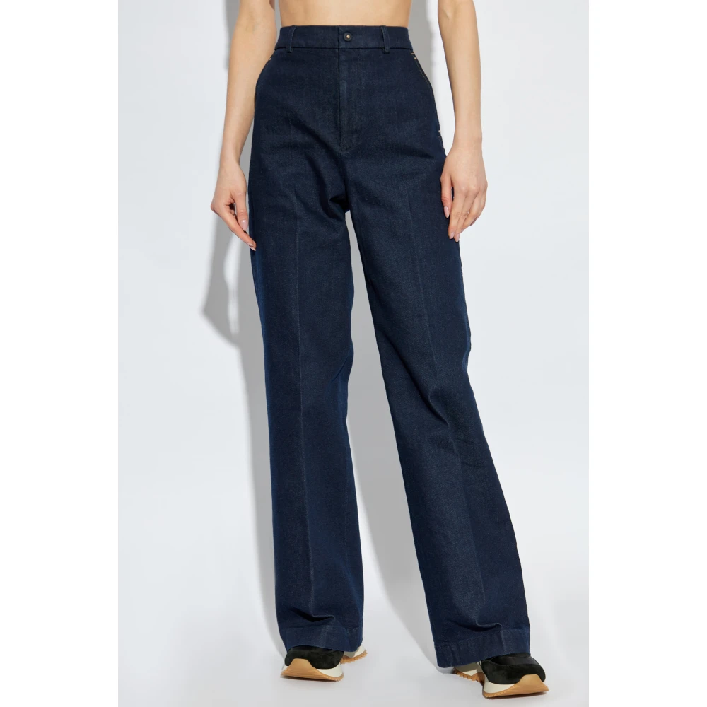 Moncler Straight cut jeans Blue Dames