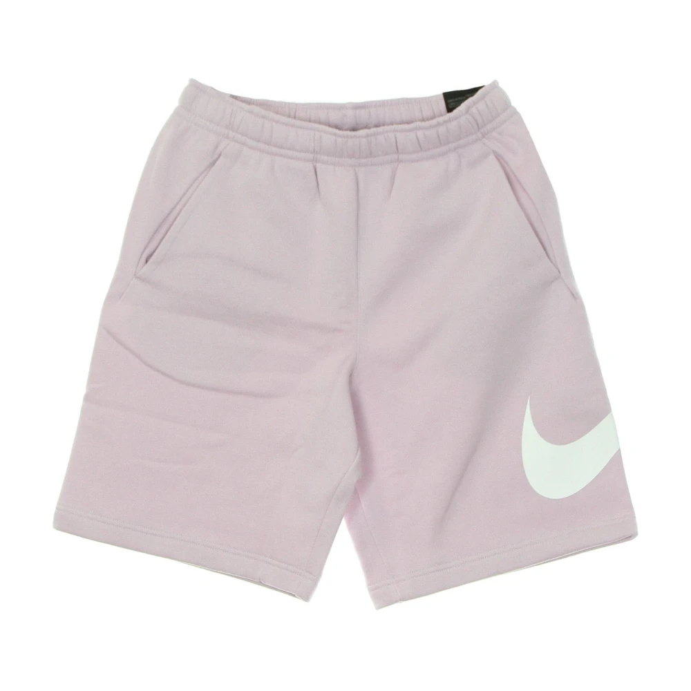 Nike Fleece Shorts met Swoosh Logo Pink Heren