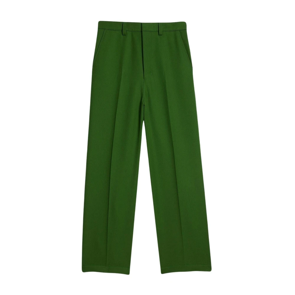 Ami Paris Stijlvolle broek met ruime pasvorm voor vrouwen Green Dames