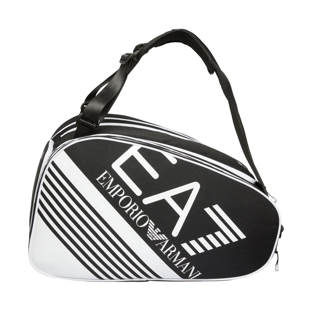 Emporio Armani EA7 Zwarte schoudertas voor atleten Black Heren