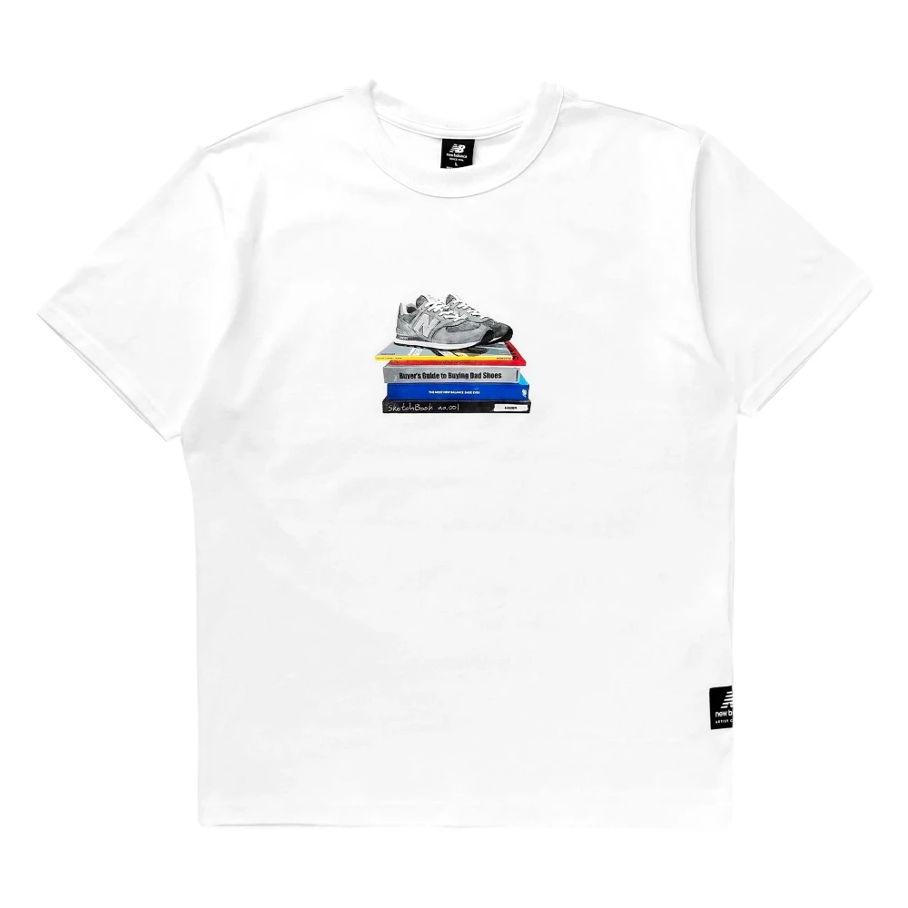 New Balance T-shirt White, Herr