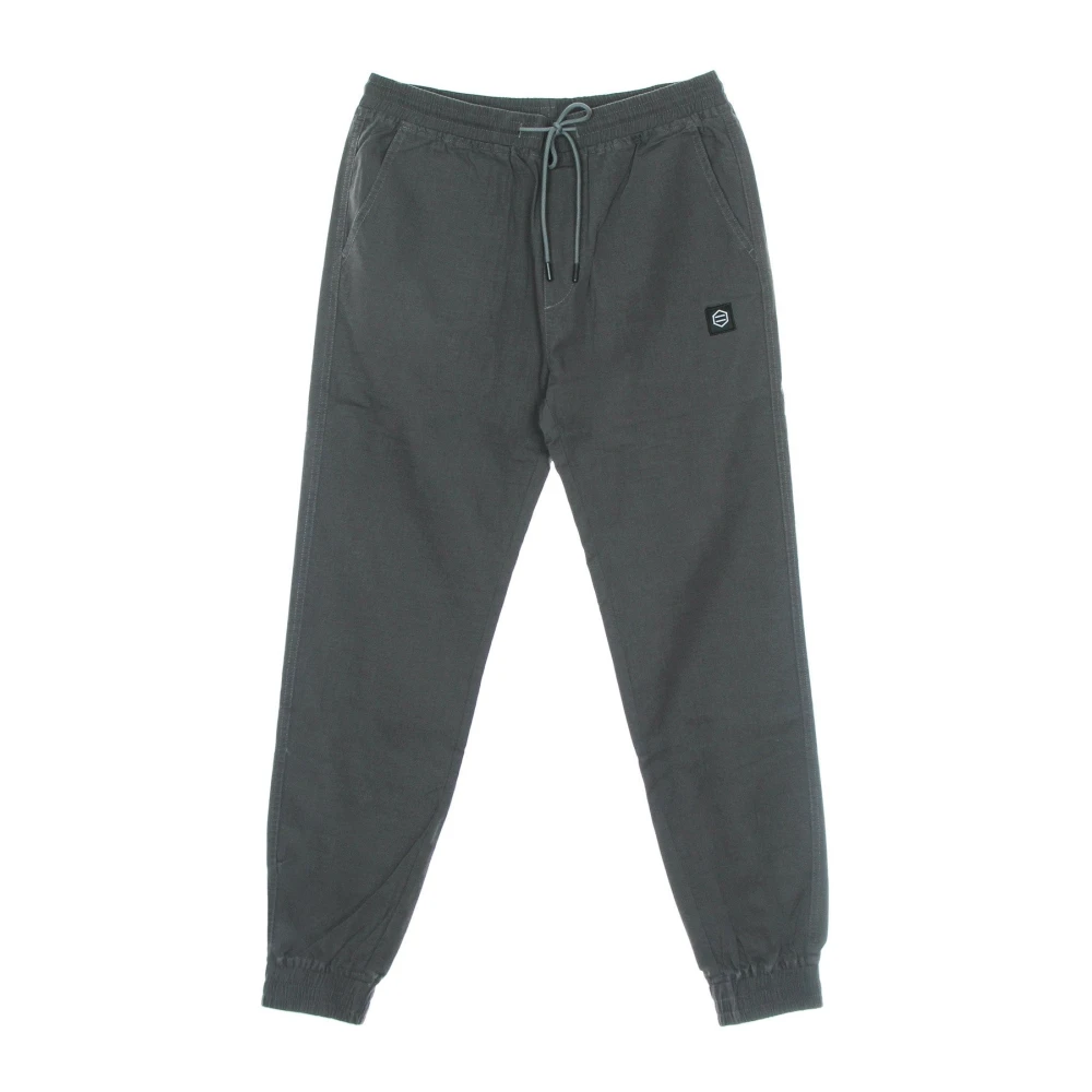 Dolly Noire Men's Gray Sweatpants, Xl, Ripstop Jogger Trousers Anthracite