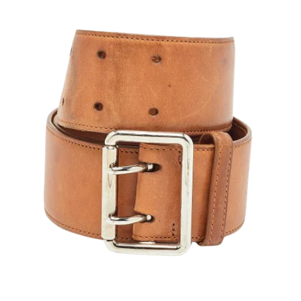 Ralph Lauren Pre-owned Leather belts Brown Dames