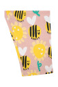 bee-print-pink-cotton-leggings